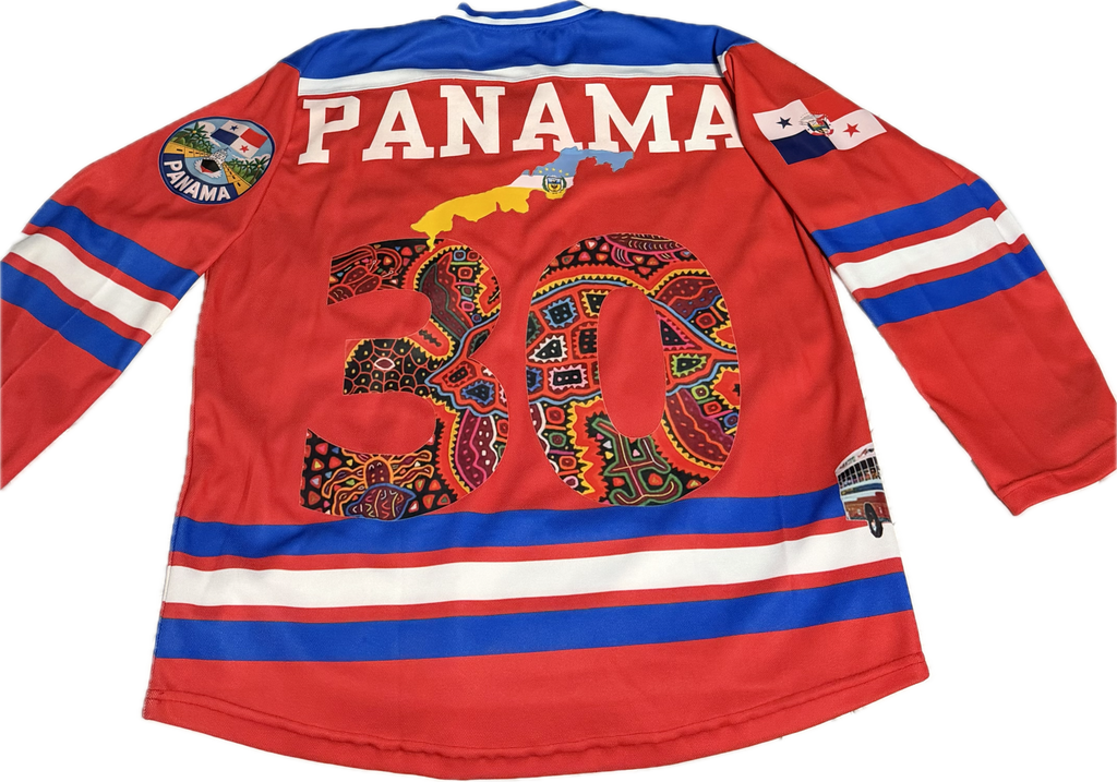 Red custom Panama jersey