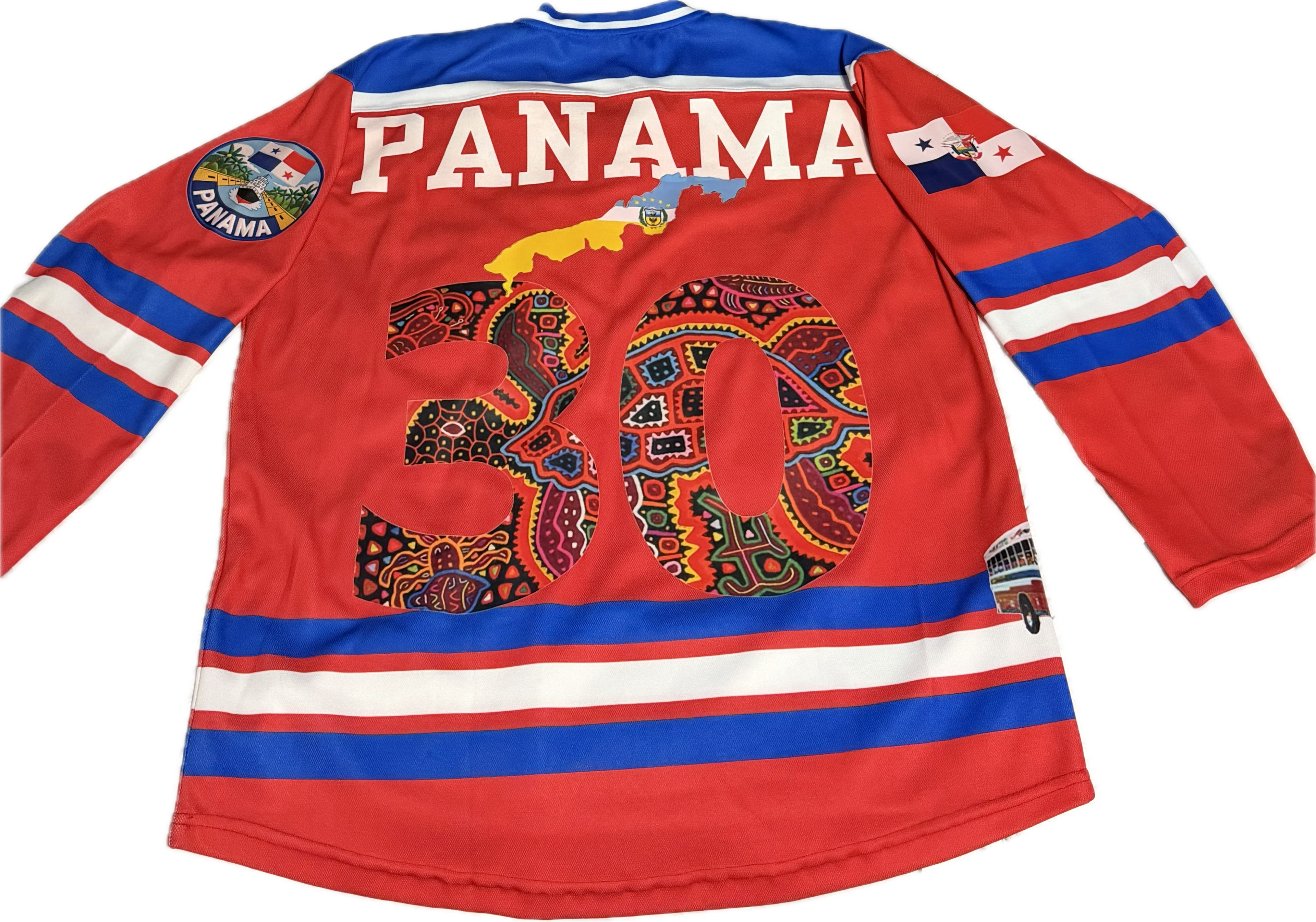 Red custom Panama jersey