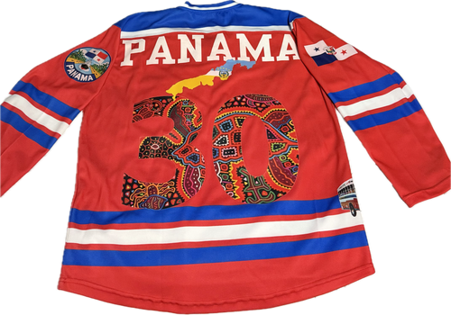 Red custom Panama jersey