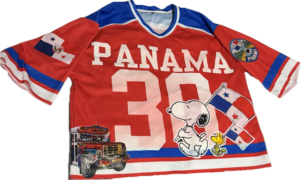 Red Panama custom Jersey